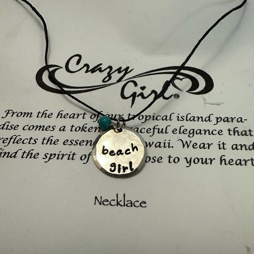 Silver 'Beach Girl' Necklace